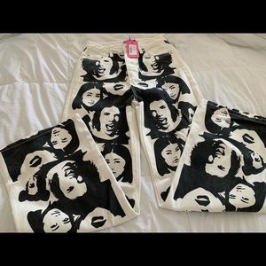 Edikted Face Off Printed Jeans